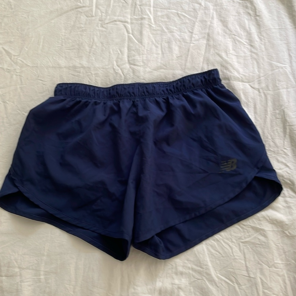 Navy new balance shorts
